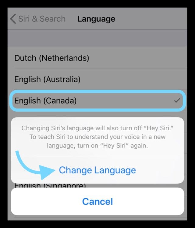 Comment changer la langue de Siri sur iPhone ou iPad