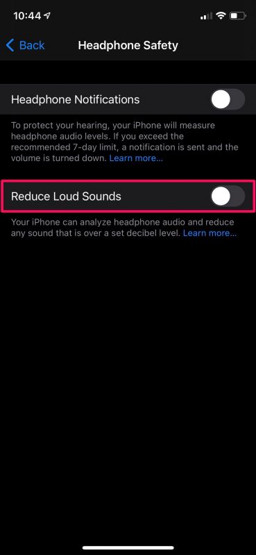 Comment réduire automatiquement le son du casque sur iPhone