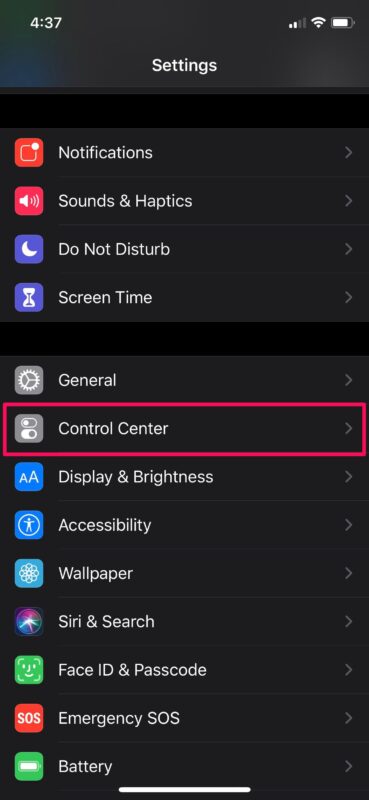 Comment ajouter des fonctionnalités d'accessibilité au centre de contrôle sur iPhone et iPad