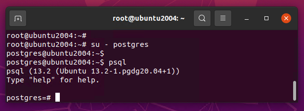 Connectez PostgreSQL dans Ubuntu 20.04