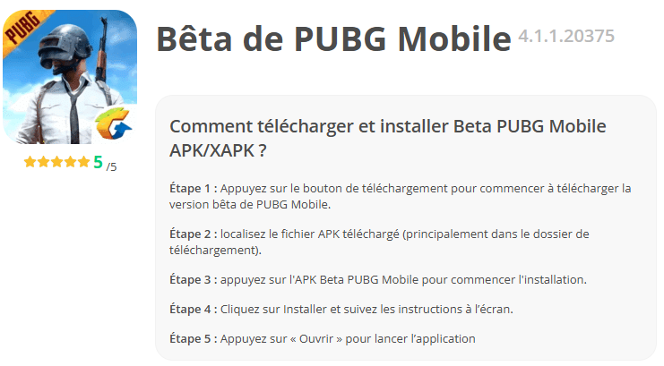 PUBG Mobile Beta 4.1 Téléchargement - Guide 2025