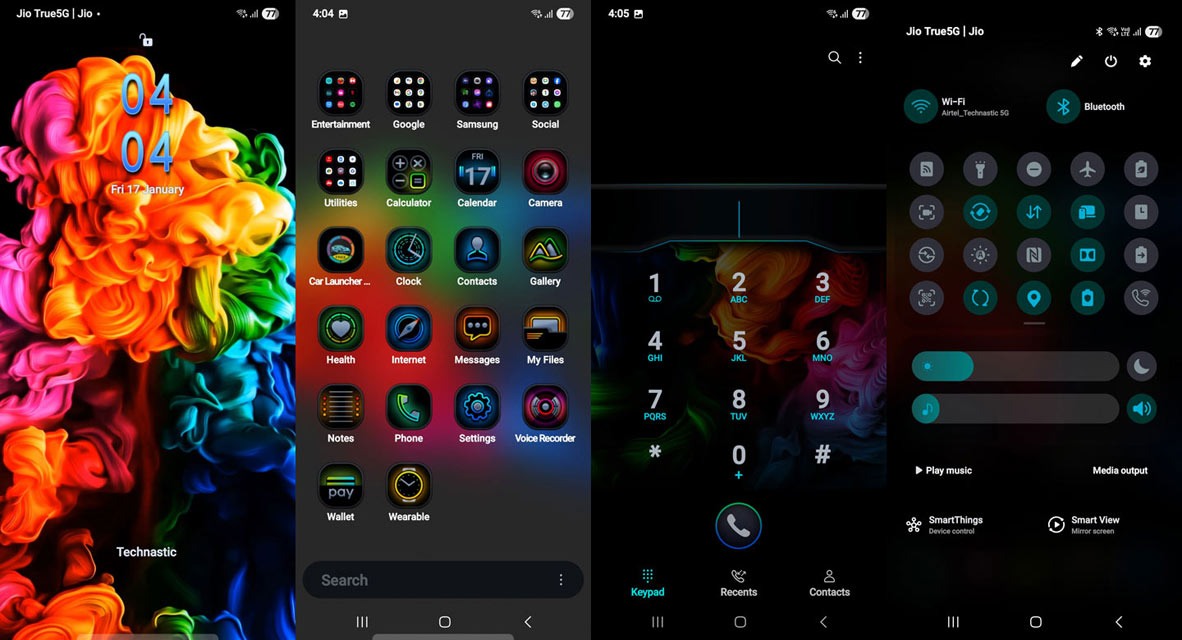 thème Samsung expression colorée 3 par sebastian wolodkiewicz