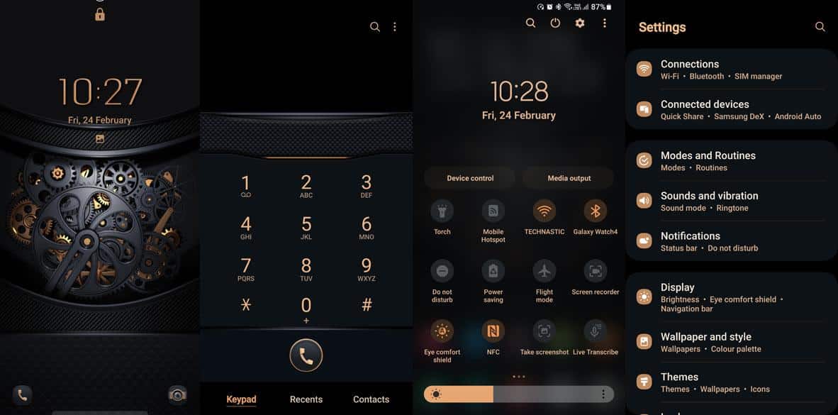 Thème animé Samsung pour équipement de luxe