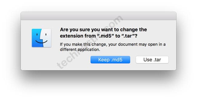 renommer le firmware Samsung sur Mac