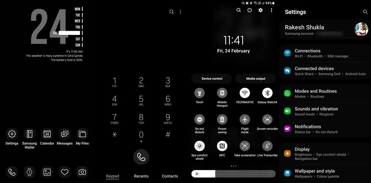 thème samsung édition noire v2